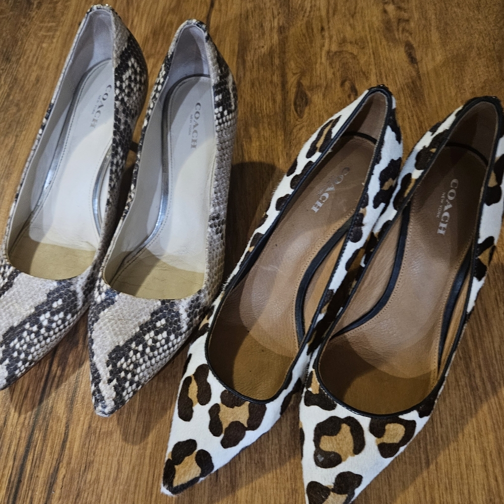 LADIES COACH HEELS **3** PAIRS ONLY $40 LAST CHANCE price for ALL 40.00